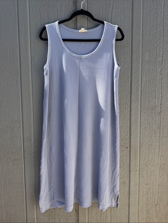 Eileen Fisher Dresses & Skirts - Eileen Fisher Light Blue Sleeveless Knit Organic Cotton Dress Size: M